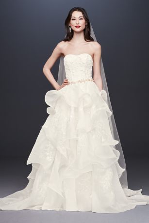 Tiered Chiffon Bridesmaid Dress